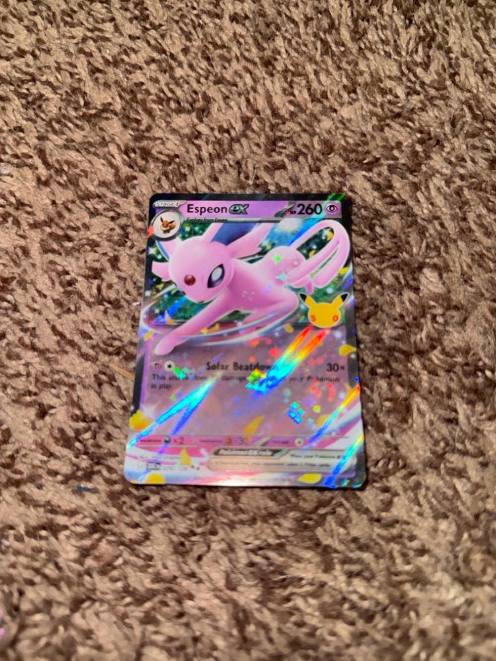 Espeon ex 070/128 Double Rare ME: 30th Celebration Pokemon Holo